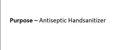 Antiseptic Handsanitizer (Purpose Iso2)